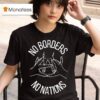No Borders No Nations Anti Fascist Hands T Shirt
