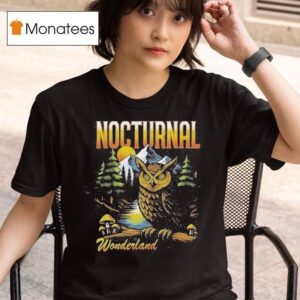Nocturnal Wonderland Watcher Owl T Shirt