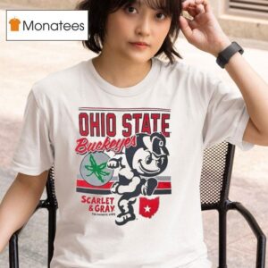 Ohio State Buckeyes Scarlet And Gray The Buckeye State T Shirt