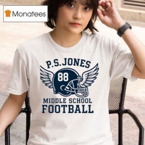 P S Jones Middle School Football T Shirt