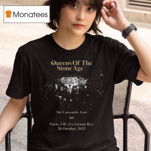 Queens Of The Stone Age The Catacombs Tour At Le Grand Rex In Paris Fr On October T Shirt