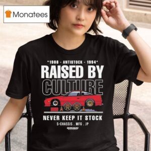 Raised By Culture Never Keep It Stock Anti Stock Club S Chassis Mfg Jp Senpai Squad T Shirt