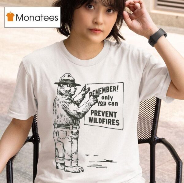 Remember Only You Can Prevent Wildfires Smokey Bear T Shirt