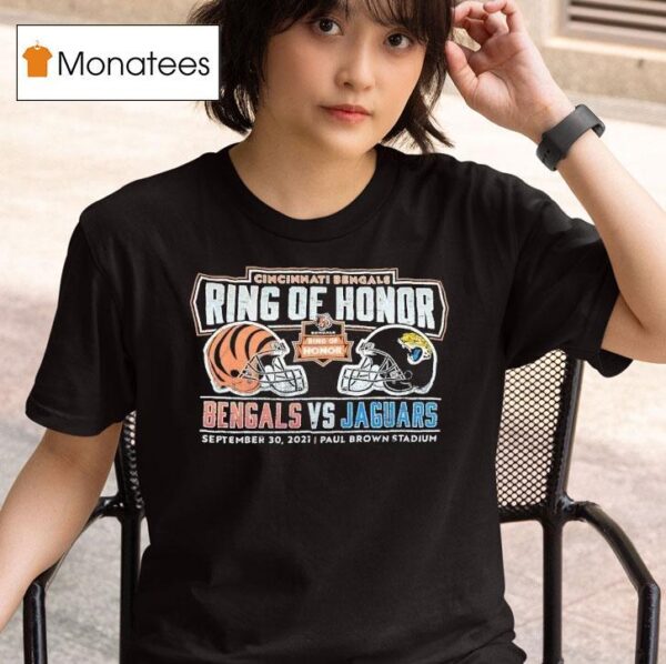 Ring Of Honor Cincinnati Bengals Vs Jacksonville Jaguars Paul Brown Stadium Vintage T Shirt