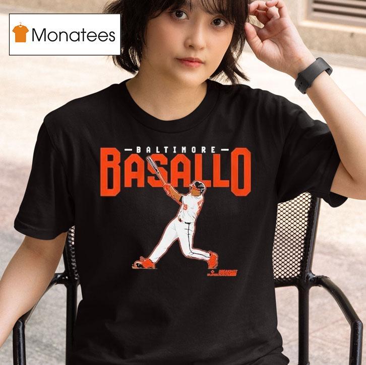  Samuel Basallo Slugger Swing T Shirt