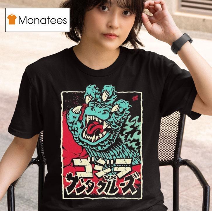  Santa Cruz Godzilla Hand T Shirt