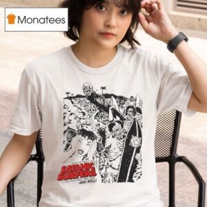 Satanic Surfers Beware The Terror Of The They Surf Walk Talk Stalk And Kill Zombeach T Shirt