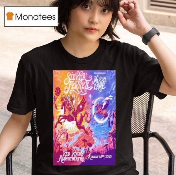 Sierra Ferrell Red Rocks Amphitheatre Morrison Co Tour Aug Pegasus T Shirt