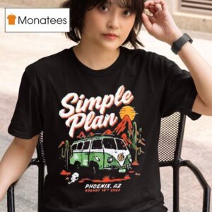 Simple Plan Phoenix Az Tour T Shirt