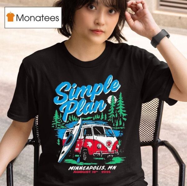 Simple Plan Tour Armory Minneapolis Mn Aug T Shirt