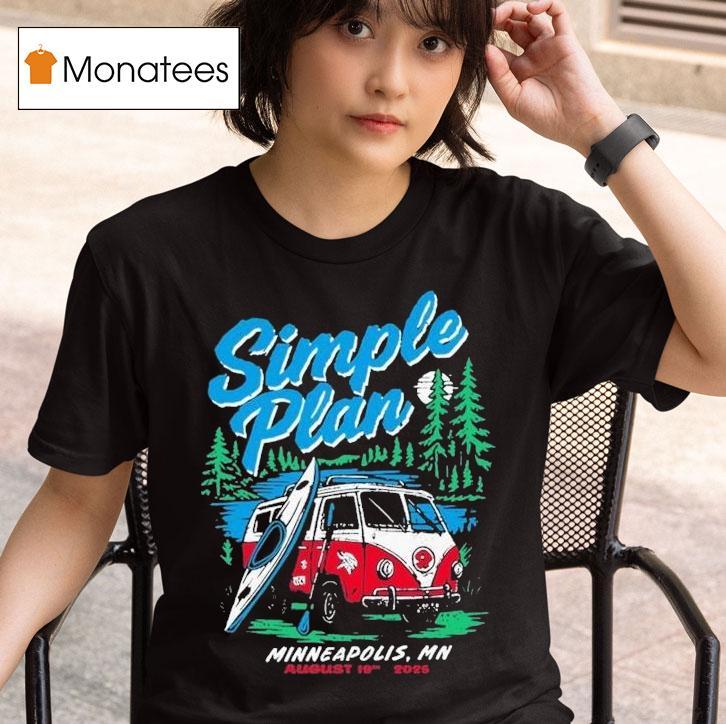  Simple Plan Tour Armory Minneapolis Mn Aug   T Shirt