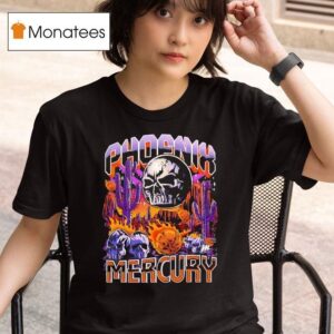 Skull Phoenix Mercury Basketball Horror T Shirt