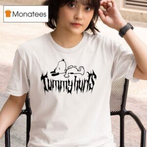 Snoopy Sleeping Tummy Hurts T Shirt