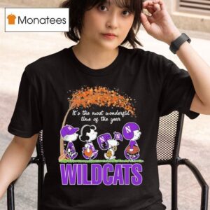 Snoopy The Peanuts Northwestern Wildcats It S The Most Wonderful Time Of The Year T Shirt