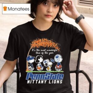 Snoopy The Peanuts Penn State Nittany Lions It S The Most Wonderful Time Of The Year T Shirt