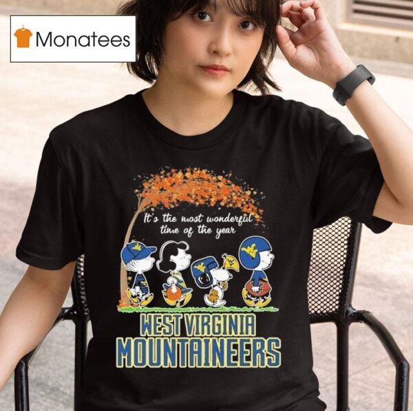 Snoopy The Peanuts X Michigan Wolverines It S The Most Wonderful Time Of The Year T Shirt