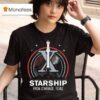 Starship From Starbase Texas X T Shirt