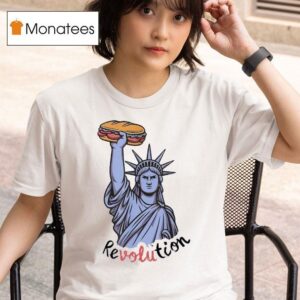 Statue Of Liberty Salami Sandwich Guy Stand For Freedom T Shirt