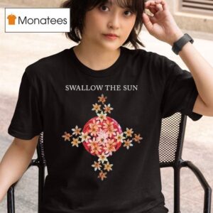 Swallow The Sun Moon Flower Cross T Shirt