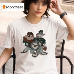 Taz And Bugs Bunny Of Looney Tunes Philadelphia Eagles Football T Shirt