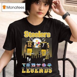Terry Bradshaw X Ben Roethlisberger Slers Legends Signatures T Shirt