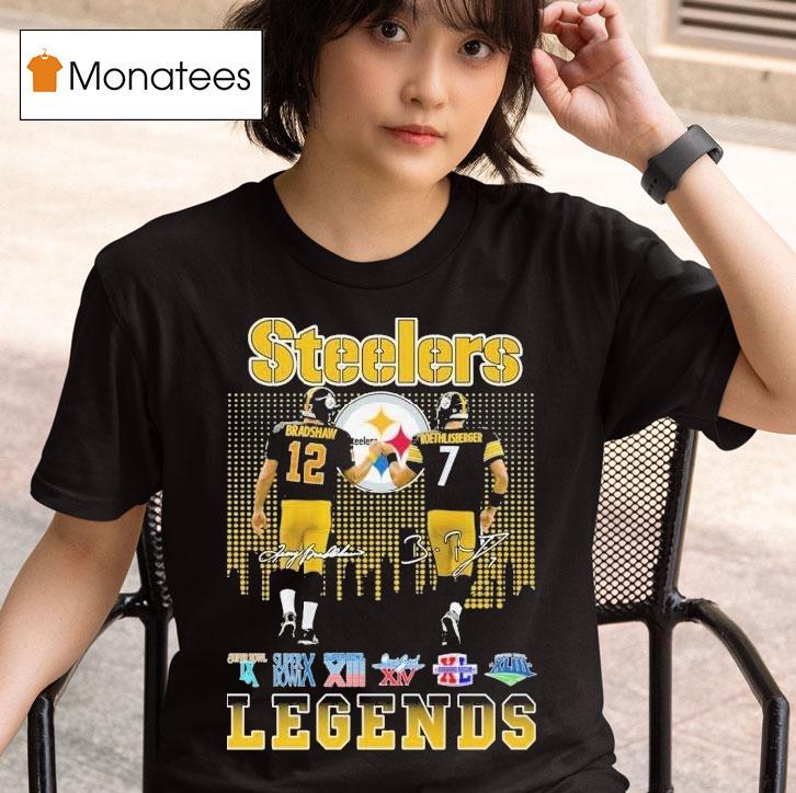  Terry Bradshaw X Ben Roethlisberger Slers Legends Signatures T Shirt