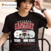 Texas Longhorns Vs Ohio State Buckeyes College Gameday Live From Columbus Oh Helmets T Shirt