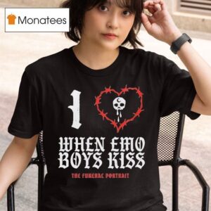 The Funeral Portrait I Love Emo Boys Boys Kiss Red Heart Chains S T Shirt