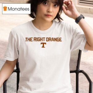 The Right Orange Tennessee Volunrs Logo T Shirt