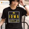 The University Of Iowa Hawkeyes Est Eighn Forty Seven Iowa City T Shirt