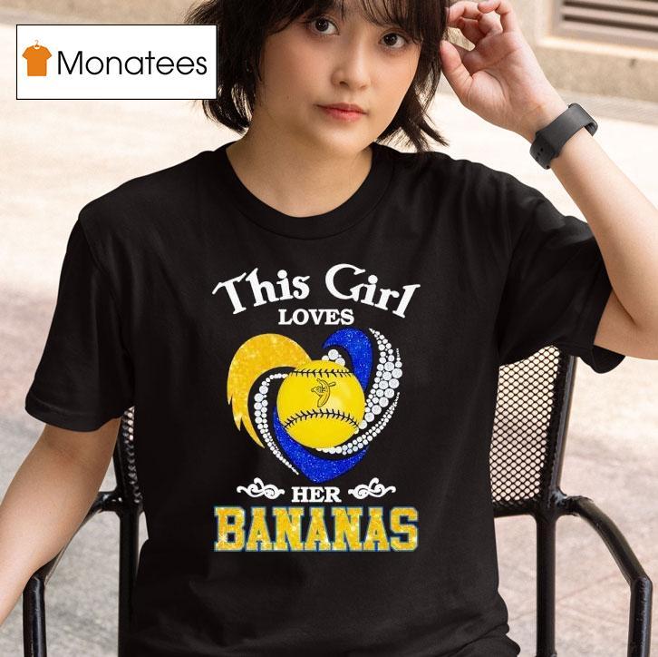  This Girl Loves Her Savannah Bananas Baseball Hear T Shirt