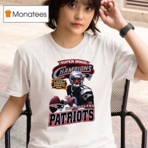 Tom Brady New England Patriots Super Bowl Xxxviii Champions T Shirt