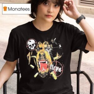 Top Flexana Angry Dog T Shirt