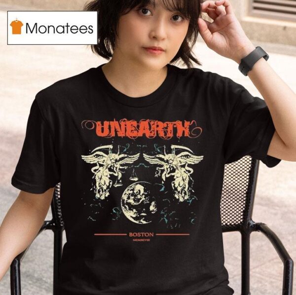 Unearth Boston Spring Tour Dates T Shirt