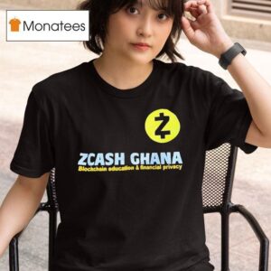 Zcash Ghana Blockchain Education And Financial Privacy T Shirt