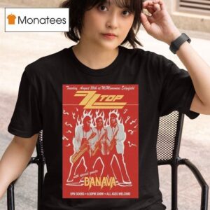 Zztop All Ages Welcome Danava Tour T Shirt