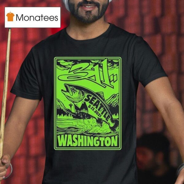Aug Concert Marymoor Park In Redmond Washington Fish T Shirt