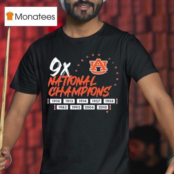 Auburn Tigers X Time National Champions T Shirt