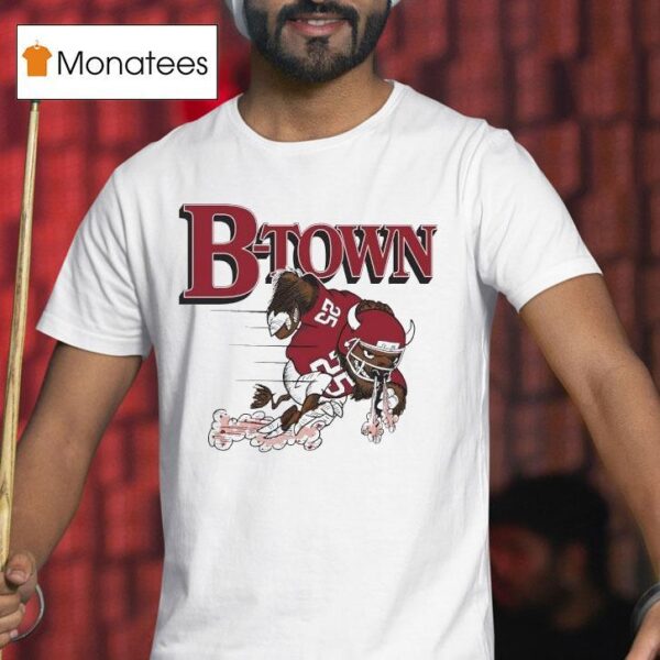 B Town Indiana Hoosiers Mascot Football T Shirt