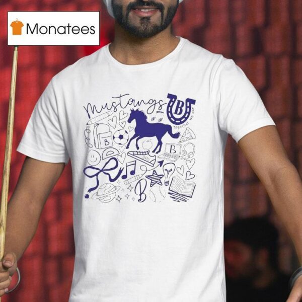 Bane Mustangs Doodle Together We Can T Shirt