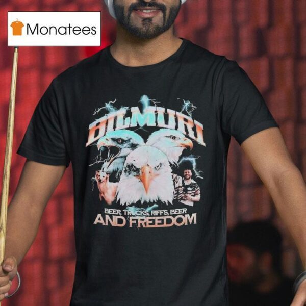 Bilmuri And Freedom Beer Trucks Riffs Beer Eagles T Shirt