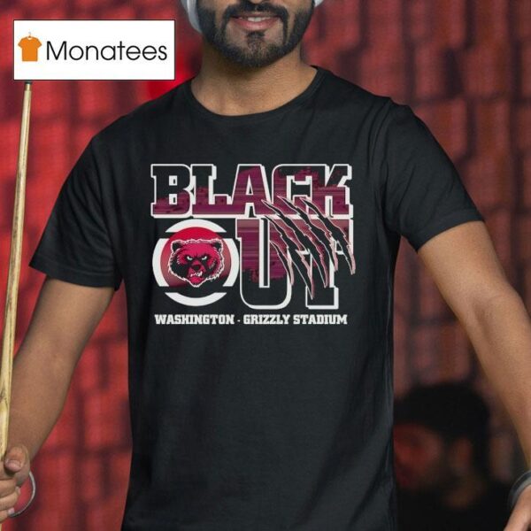 Blackout Washington Grizzly Stadium T Shirt