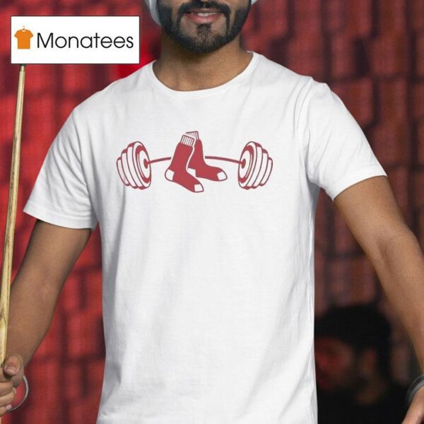 Boston Red Sox Weight Lifting Logo T Shirt
