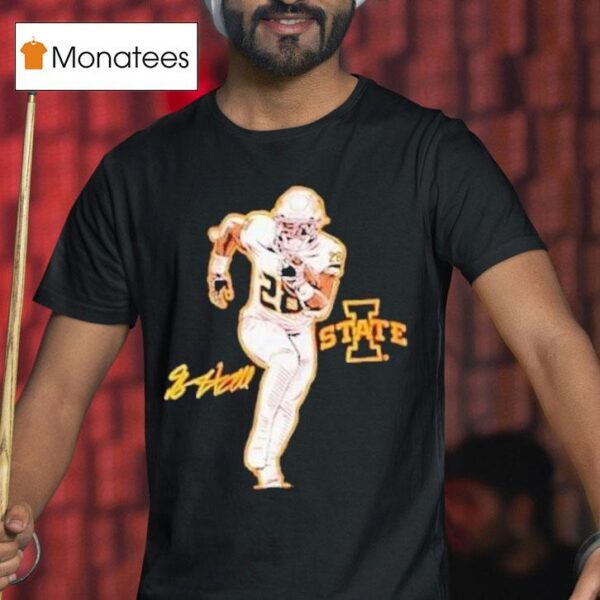 Breece Hall Superstar Pose Iowa Hawkeyes T Shirt