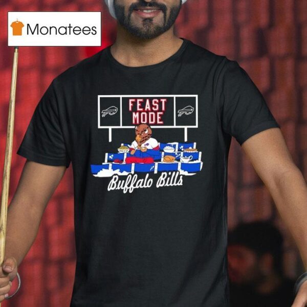 Buffalo Bills Football Mascot Eating Feast Mode T Shirt