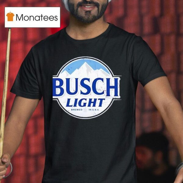 Busch Light Logo Brewed In Usa T Shirt