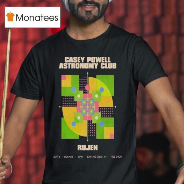 Casey Powell Astronomy Club Sept In Bowling Green Ky T Shirt