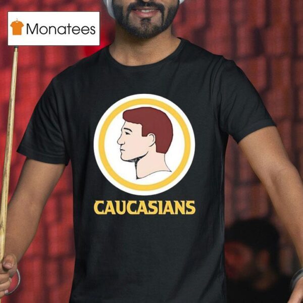 Caucasians Style Washington Commanders Logo Parody T Shirt