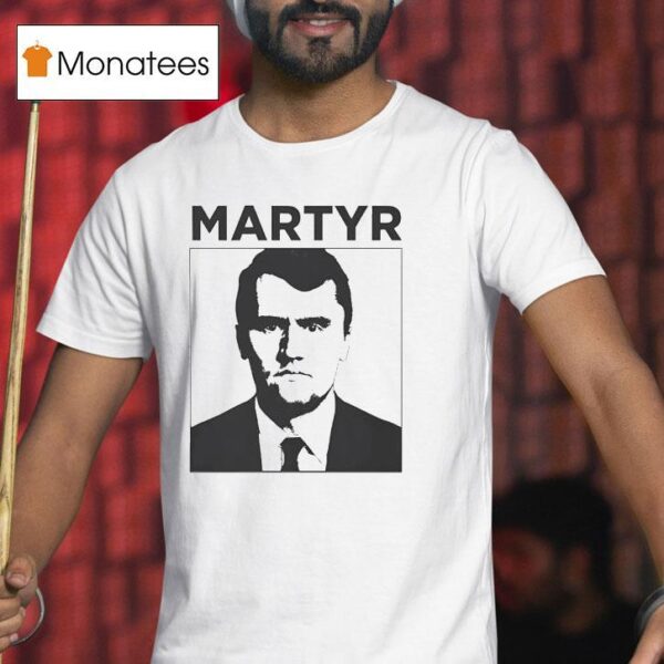 Charlie Kirk Martyr Portrai T Shirt