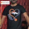 Denver Broncos Nurse Heartbeat Stethoscope T Shirt